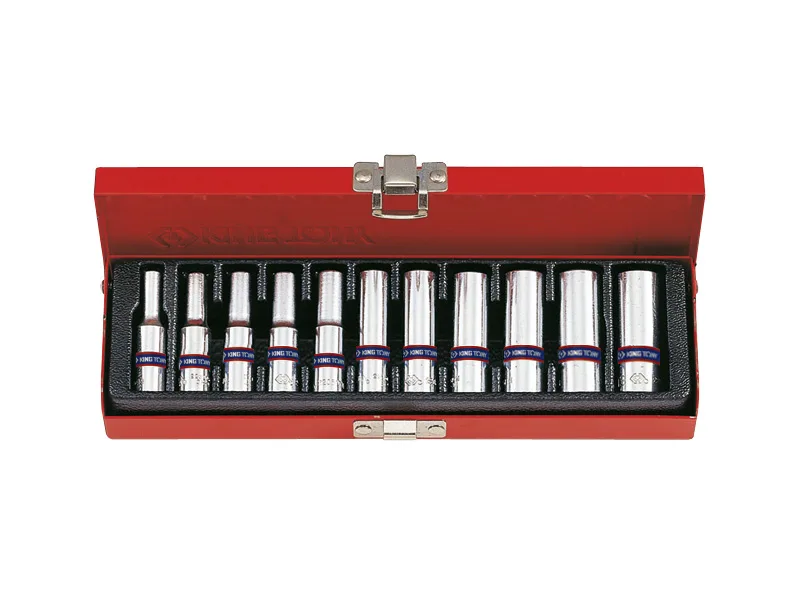 King Tony 1/4 Drive Deep Socket Set 11 Piece