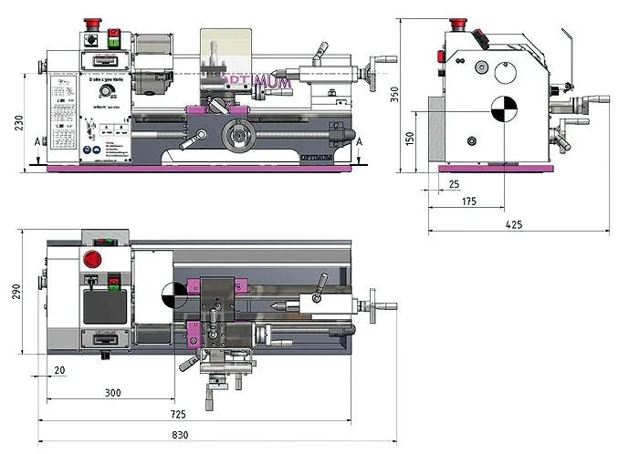Optimum Lathe 200 x 300 Vario - Image 2