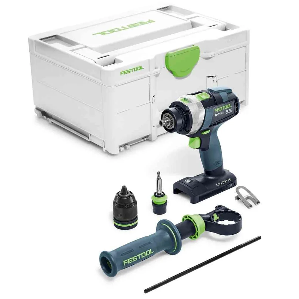 Festool Cordless Drill TPC 18/4 Quaddrive Percussion Drill - Image 3