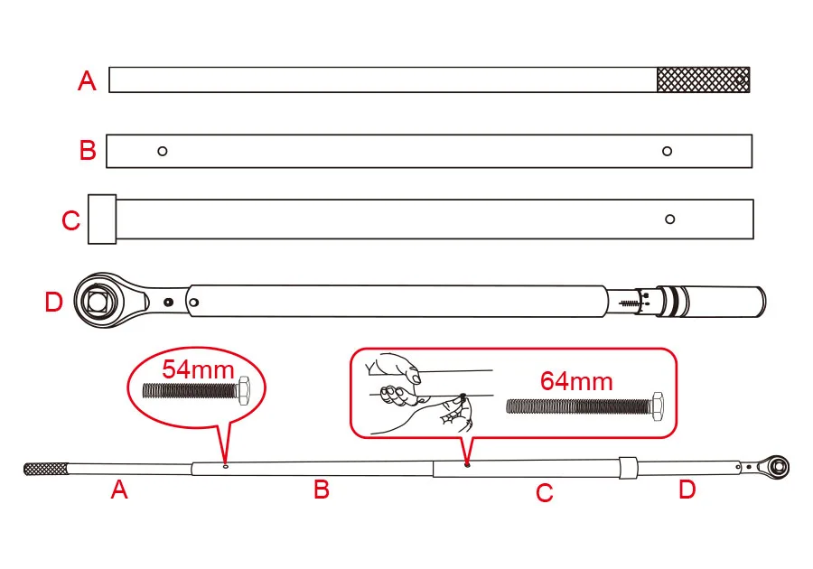 500–2500 Nm Heavy Duty Adjustable Torque Wrench - Image 2